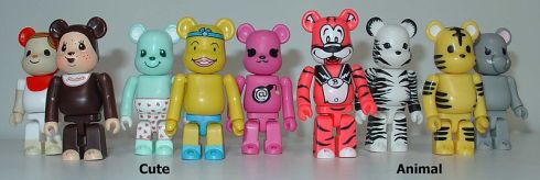 Bearbrick Toys in Cute and Animal Configurations